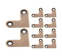 10 Pièces Équerre D’angle en L Cuivre 1 Pouce | Supports Décoratifs, Application Polyvalente, Stabilité Renforcée, Installation Discrète, pour Étagères et Cadres