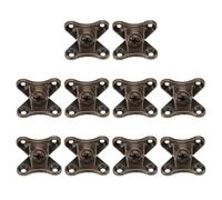 10 Pièces Équerre D'angle en Alliage de Zinc Renforcée | Meubles, Support Robuste Antirouille, Pièce Compacte pour Assemblage et Renfort des Coins
