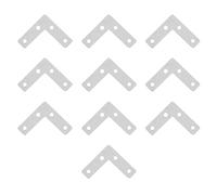 10 Pièces Équerre D'angle en L, Plaque de Fixation | Montage Simple, Conception Robuste, Soudure Soignée, Format 50mm X 50mm, pour Assemblage et Réparation
