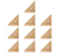 10 Pièces Équerre D'angle Renforcée en Acier Laminé à Froid Beige | Fixation Stable pour Mobilier et Lit, Surface Lisse, Pose Simple, Outils D'installation Inclus