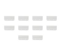 10 Pièces Étiquette de Dossier Suspendu en Plastique Épais Blanc | Repérage Rapide des Chemises, Usage Léger et Portable, Finition Résistante à L’usure, Lot Pratique