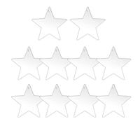 10 pièces étiquettes de Noël fantaisie feuilles vierges en acrylique bricolage artisanat ornements suspendus boules pour décorations d ' arbre de Noël ornement de Noël en acrylique vierge transparent