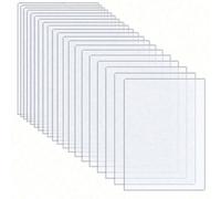 10 pièces Feuilles acryliques transparentes, Tableaux d'écriture DIY, Cadres photo, Plaques de numéro de siège, Porte-cartes de visite, Présentoirs. Convient pour la Saint-Valentin, les mariages, les 