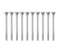10 Pièces Fraises à Sculpter le Jade 60e Diamant | Jade et Jadeite, Usage DIY et Root Carving, Finition Argenté, Outils de Sculpture