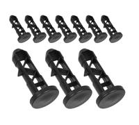10 Pièces Goupilles de Charnière 240l en Plastique | Noir, pour Bacs Sanitaires en Plastique, Usage Intérieur et Extérieur, Connexion du Couvercle, Installation Facile