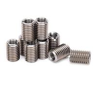 10 pièces Inserts filetés dents intérieures M8 * 1.25 dents extérieures M12 * 1.75 longueur 18 MM