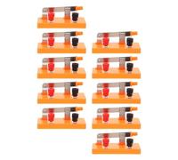 10 Pièces Interrupteur Manuel Unipolaire Transparent Orange | Métal et Plastique, Coque Isolée Ouvrable, Contrôle Marche Arrêt, pour Élèves et Ateliers Stem