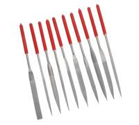 10 Pièces Jeu de Limes Miniatures en Acier Métalliques | Assortiment Multi-formes, Poignées Ergonomiques, pour Pièces Miniatures, Atelier de Réparation et Sculpture