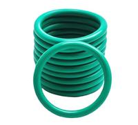 10 Pièces Joint Torique en Caoutchouc Fluoré, 3.1 mm Fil Diamètre, 21.8 mm Diamètre intérieur, 28 mm OD, Vert Rondelle en caoutchouc de joint