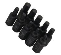 10 Pièces Kit D'extraction de Vis Cassées à Tête Hexagonale | Acier Renforcé, Sélection Rapide des Tailles, Coffret Noir Organisé, pour Atelier, Dépannage Mobile et Goujons