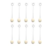 10 Pièces Laine Daubers Brosse À Billes En Cuir Applicateur Teinture En Cuir Poignée En Métal Pour Les Teintures En Cuir Projets D'artisanat Outil Travail Outil Teinture En Cuir