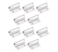 10 pièces Lame de Coupe-Ruban en Acier Inoxydable, Mini 2,9x1,8x1cm | Dents Crantées, Base Fixe Trous de Montage, pour Rouleaux de Ruban de Bureau et Comptoir