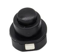 10 pièces lampe de poche torche partie ronde bouton poussoir interrupteur noir DC 30 V 1A 10mm x 10mm (D * H)
