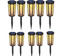 10 pièces Lampes solaires de jardin, Lampes solaires pour jardin extérieur, LED Lampes solaires de jardin Décoration Lanterne solaire étanche IP65 pour extérieur terrasse pelouse chemin