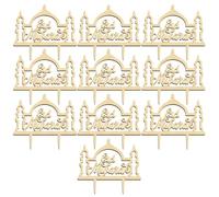 10 Pièces Lettre Décorative Creuse en Bois G pour Gâteau | Bords Lisses, Insertion Sûre, Souvenir Conservable, Beige, pour Célébrations et Projets DIY
