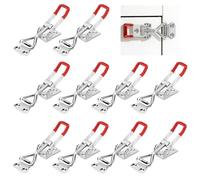 10 Pièces Loquet à Bascule en Métal Réglable pour Fixation | Pince à bascule pour fixation, serrage, menuiserie, bricolage et atelier