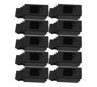 10 Pièces Loquet de Porte Caché en Plastique, Noir, pour Armoires | Boîte de Distribution, Usage Industriel et Extérieur, Ouverture par Poussée, Structure Discrète, Résistance aux Chocs