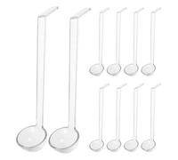 10 Pièces Louche à Soupe en Plastique à Long Manche | Portion Précise, Manipulation Hygiénique, Nettoyage Facile, Légère, Service Buffet, Usage la Cuisine Professionnelle