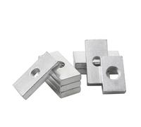 10 pièces M3 M4 M5 M6 M8 écrous carrés, écrous de bloc coulissant rectangulaires noirs zingués(10pcsxM8x20x14x5mm)