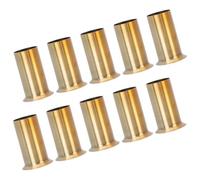 10 Pièces Manchon de Bride pour Lustre à Bougie, Couvercle Or en