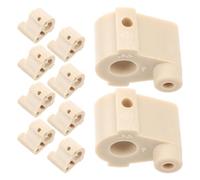 10 Pièces Manivelle de Remplacement, Accouplement PP Beige | Bague Lisse à Alésage Intérieur, Bouton D'arbre Moteur, pour Réparation Intérieure Silencieuse