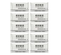 10 Pièces Mastic Étanche Blanc pour Réparer Murs et Fuites D’eau | Pâte Imperméable, Application Simple, Adaptée aux Raccords de Vidange, Éviers, Surfaces Métalliques et Aquariums Intérieurs