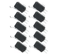 10 pièces Micro-interrupteur Électrique 16A 125/250V à Levier Long, 3 | Boîtier Métal et Plastique, Raccordement par Soudure Facile, Actionnement Momentané, pour Équipements Électriques, Joysticks
