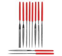 10 Pièces Mini Lime Diamantée à Aiguille, Jeu de Précision Titane | Outils pour Métal et Pierre, Finition Lisse Solide, Atelier et Chantier, Assortiment de Limes Diverses