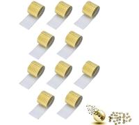 10 pièces Miroirs Auto-Adhésifs Carreaux de Mosaïque,mosaïque miroir en forme de Carré,Autocollant Mural Miroir en Verre,pour DIY Disco Party DIY Decor (Or)