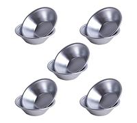 10 Pièces Moules à Tarte aux Oeufs, Moule à Tarte Aluminium Moule, Moules à Tarte Mini Moules à Muffins, Bricolage Moules à Cakes Faciles à Nettoyer et Réutilisables, pour Pudding, Tartelettes