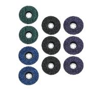 10 pièces noir/violet/bleu/vert 4,5 pouces 115mm pour disque de meulage diamant décapage peinture élimination rapide des oxydes rouille Surfaces métalliques en bois