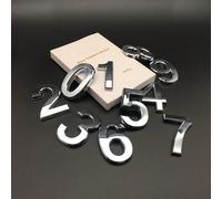 10 pièces Numéros de boîte aux lettres 0-9, Autocollants de numéro de porte, Convient pour les appartements, les résidences, les chambres, les bureaux, les voitures, les camions, Noir, Argent, Bronze,
