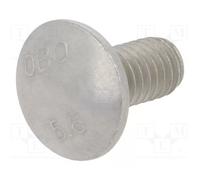 100 Pièce Vis à tête bombée vz - Boulon de carrosserie M6x12mm FRSB 6X12 F | OBO | FRSB 6X12 F | 6406122 | Boulon à tête bombée et collet carré