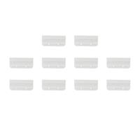 10 Pièces Onglets de Dossier Épais en Plastique Blanc | Chemise Plastique A5, Étiquette Plastique pour Dossier Suspendu, Usage Bureau Maison, Léger et Résistant
