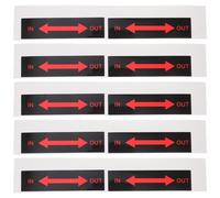 10 Pièces Panneau D'installation Directionnel à Flèche en Papier | Adhésif Stable, Pose Facile et Tenue Fiable, Usage Extérieur, Centres Commerciaux, Appareils Électroniques