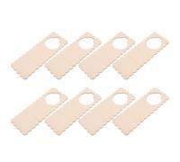 10 Pièces Panneau Suspendu en Bois Brut, Décoration | Surface Lisse à Personnaliser, Écriture ou Peinture Facile, Accroche Pratique, pour Salle de Classe, Maison ou Vitrine