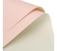 10 pièces papier d'emballage fleurs blanc 58 x 58 cm film imperméable | Film plastique blanc mat imperméable pour bouquets, emballage cadeau et loisirs créatifs.(Milk White Pink)