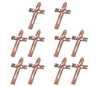 10 Pièces Pendentif Croix Vintage, Ambiance Noël | Surface Lisse et Finition Soignée, Trou Prépercé Facile à Enfiler, Décoration pour Ateliers Créatifs et Créateurs