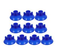 10 Pièces Pince à Balai Ronde Bleue en Plastique | Maintien Sûr, Compatibilité, Usage Domestique, Entretien Détaillé des Sols, Pièce de Rechange