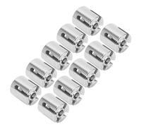 10 Pièces Pince de Câble croisé en Acier Inoxydable Fil Garde-corps Pince Attache pour Garde-corps de Câble Intérieur (M8 3mm)