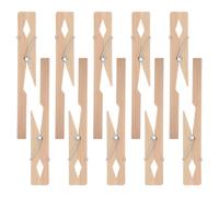 10 Pièces Pince pour Tube à Essai en Bois pour Laboratoire, 7,09 | Maintien Sûr des Tubes à Essai en Verre, Finition Bois Naturelle Lisse, Usage Éducatif et Expérimental