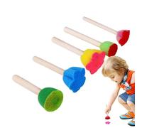10 Pièces Pinceaux Eponge Peinture Enfant, Eponge Brosse De Peinture Enfant, Accessoires Peintures 3 Ans, Ensembles De Peintures d'apprentissage De Bricolage pour Enfantss pour L'artisanat d'art