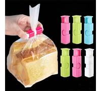 10 pièces Pinces à sachet alimentaire, pinces d'étanchéité pour sac à pain, pinces hermétiques, pinces à ressort. Convient pour les sacs de lait en poudre, les sacs en plastique et les sacs à collatio