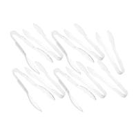 10 Pièces Pinces Transparentes de Buffet en PE 23cm Biscuits | Surface Lisse Antiadhésive, Prise Confortable, Service sans Salissure, Légères et Réutilisables pour Réceptions Traiteur