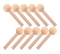 10 pièces Piquets Ronds en Hêtre, Crochets Bois artisanat | Organisation Modulaire Murale, Surface Lisse sans Bavures, Rangement des Clés, Entrée, Création Manuelle, Aspect Raffiné