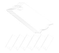 10 Pièces Plaque Nominative en Acrylique Vierge pour Gobel | Acrylique, Surface sans Bavures et Résistante à L’usure, Support DIY pour Bouteille et Tasse