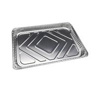 10 Pièces Plateau Barbecue Jetable en Aluminium pour Graisse, Lot | Argenté, Usage Unique Pratique, Remplacement du Bac à Graisse, pour Grilles et Préparation Alimentaire