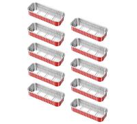 10 Pièces Plats de Cuisson Jetables en Boîtes à Barbecue | Contenant Alimentaire Portable, Usage Maison et Extérieur, Recyclable, Empilable, Cuisson Indirecte