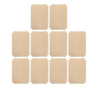 10 Pièces Pochette Adhésive pour Livre en Papier Kraft | Étiquette Inscriptible, Pose Facile, Protection Anti-rayures, pour Manuels et Cahiers, Style Vintage Rétro