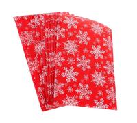 10 Pièces Pochette Bulle Rouge 28x37cm pour Emballage Présent | Polyéthylène Ldpe Opaque et Résistant, Fermeture Autocollante, Surface Lisse, Légère, pour Bijoux, Biscuits et Boutiques